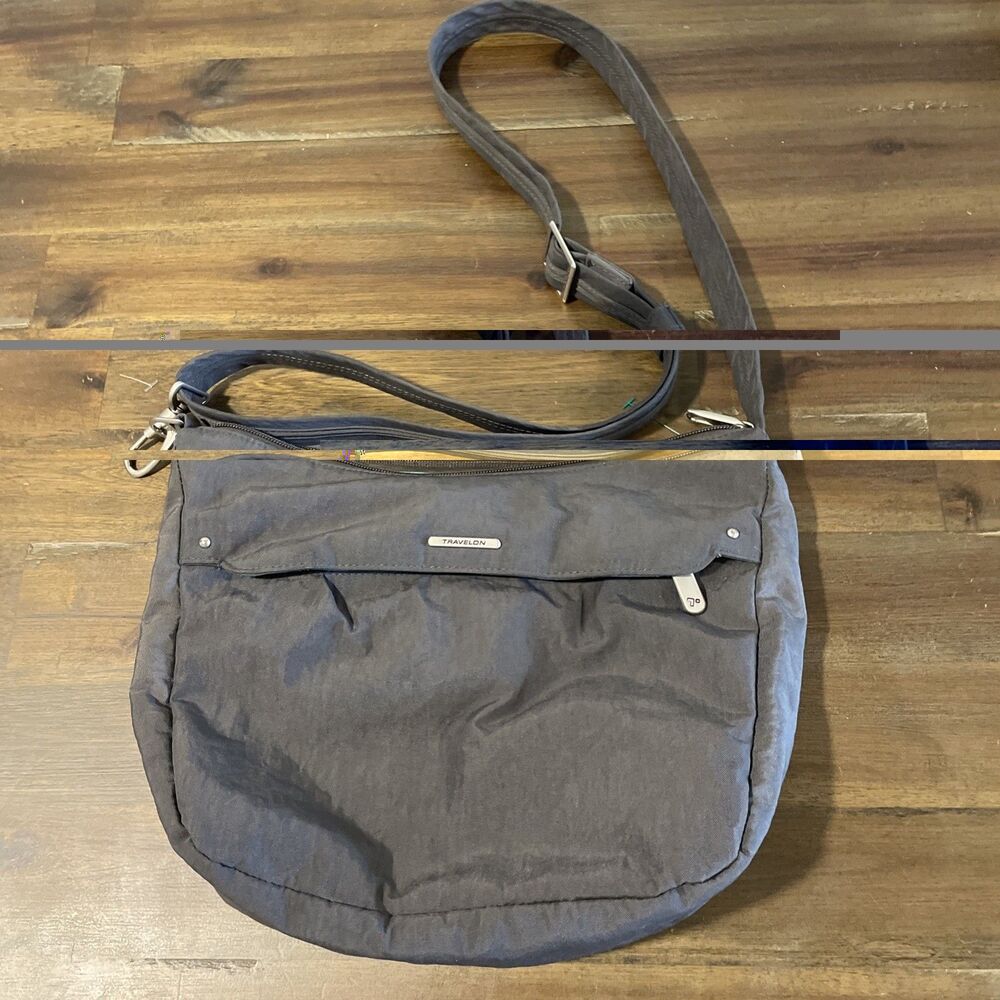Travelon Anti-Theft Crossbody Bag Gray